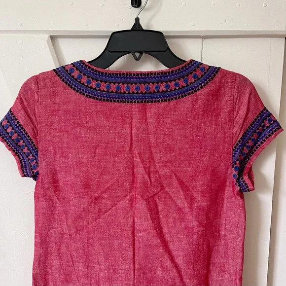 Vineyard Vines hot pink & purple shift dress (0) - Picture 4 of 8